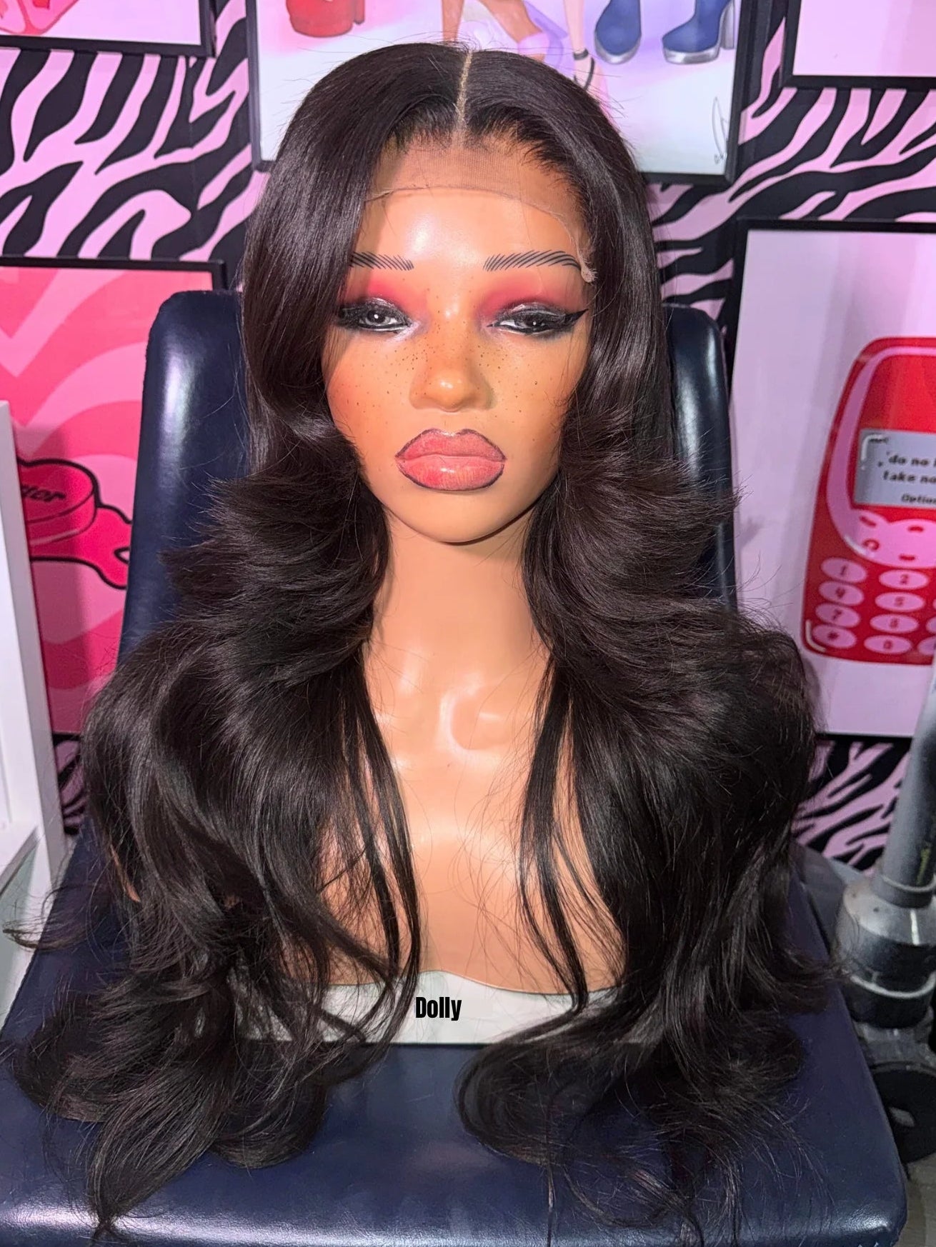 premium lace wig "dolly" 24' raw hair 